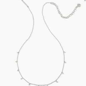 NWT Kendra Scott Rhodium Silver Necklace